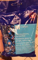 Mängden socker i Bonbons pour la gorge, sans sucre