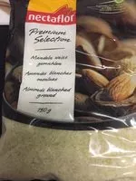 Mängden socker i Nectaflor mandeln geschält gemahlen