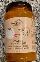 Mängden socker i Soupe de tomates suisse