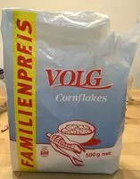 Mängden socker i Volg Cornflakes