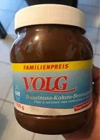 Mängden socker i Volg Pate à tartiner aux noisettes et au cacao