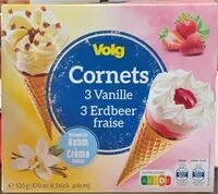 Mängden socker i Cornets 3 vanille-3 fraises
