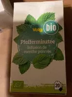 Mängden socker i Infusion de menthe poivrée