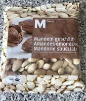 Mängden socker i Amandes émondées