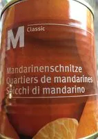 Mängden socker i Quartiers de mandarines