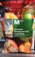 Mängden socker i Mélange de fruits