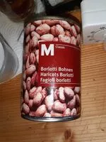 Mängden socker i Haricots Borlotti