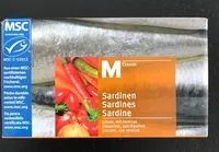 Mängden socker i Sardines piquantes, aux legumes