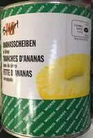 Mängden socker i Sliced pineapple in syrup