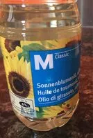 Mängden socker i Huile de tournesol