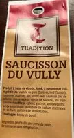 Mängden socker i Saucisson de vully