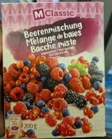 Mängden socker i Beerenmischung ungezuckert