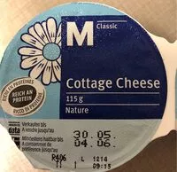 Mängden socker i Cottage cheese nature