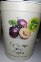 Mängden socker i Yogourt Pruneau, Bio