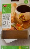 Mängden socker i Vegetable spring rolls