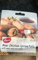 Mängden socker i Mini involtini primavera di pollo con salsa agrodolce
