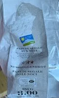 Mängden socker i Pain de seigle aux noix