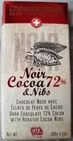 Mängden socker i Noir cocos 72% & nibs