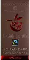 Mängden socker i Organic dark chocolate 60% with pomegranate