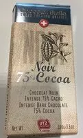 Mängden socker i Chocolat Noir 75%
