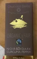 Mängden socker i noir 60% dark curcuma pepper