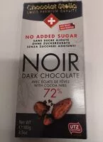 Mängden socker i Noir dark chocolate