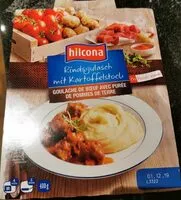 Mängden socker i Rindsgulasch mit Kartoffelstock