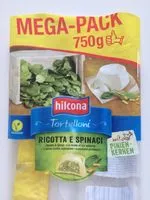 Mängden socker i Hilcona Tortelloni, Ricotta E Spinaci