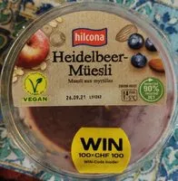 Mängden socker i Heidelbeer-Müesli