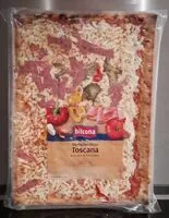 Mängden socker i Pizza Toscana cuite au four à pierre