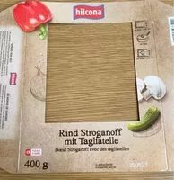 Mängden socker i Bœuf Stroganoff avec des tagliatelles