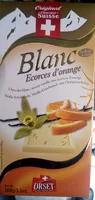 Mängden socker i Blanc écorces d'orange