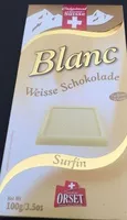 Mängden socker i Chocolat blanc