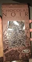 Mängden socker i Chocolat noir aux eclats feves de cacao