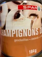 Mängden socker i Champignons de paris