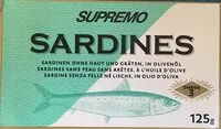 Mängden socker i Sardines à l'huile d'olive