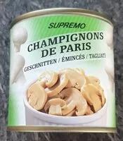 Mängden socker i Champignons de Paris