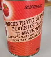 Mängden socker i Purée de tomates