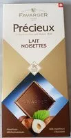 Mängden socker i Chocolat lait noisettes