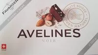 Mängden socker i Avelines Noir Favarger 200 gr, 1 Boîte