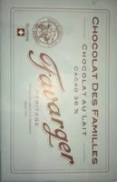 Mängden socker i chocolat des familles au lait