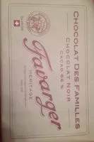 Mängden socker i Chocolat des familles