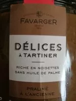 Mängden socker i Délices à tartiner