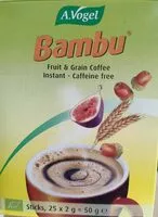 Mängden socker i Bambu, fruit & grain coffee
