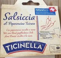 Mängden socker i Salsiccia al Peperoncino Ticinese