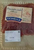 Mängden socker i Prosciutto crudo