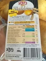 Mängden socker i Madeleines pur beurre