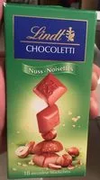 Mängden socker i Chocoletti Noisettes Lindt 100 GR