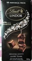 Mängden socker i Lindt LINDOR - extra dark