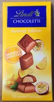 Mängden socker i Chocolate Summer Edition Mango Maracuja